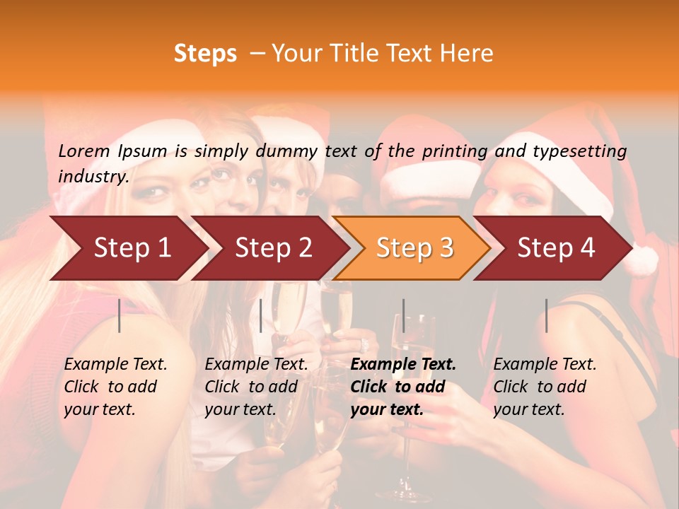 Having Young Party PowerPoint Template