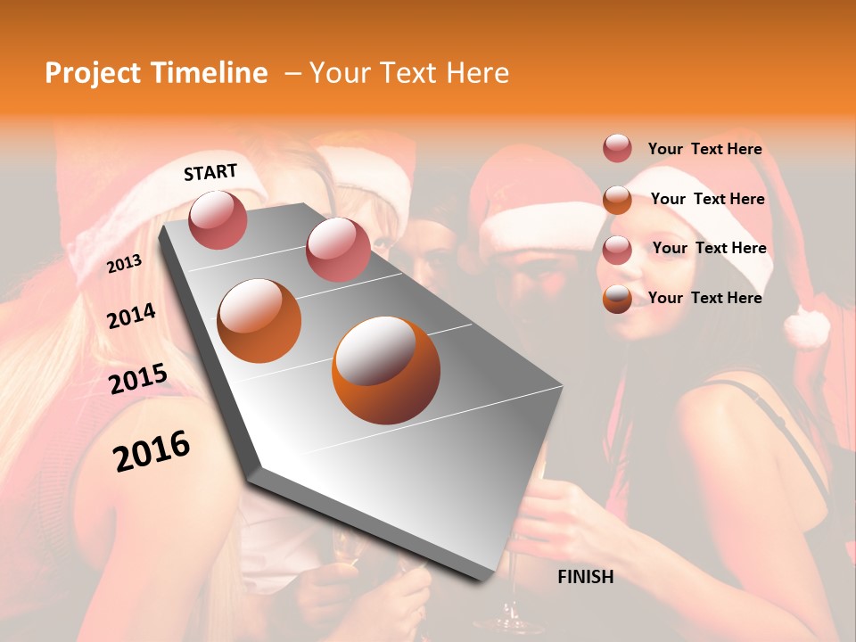 Having Young Party PowerPoint Template
