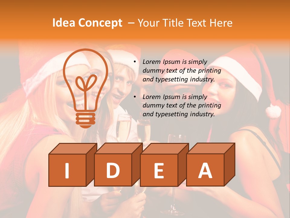 Having Young Party PowerPoint Template