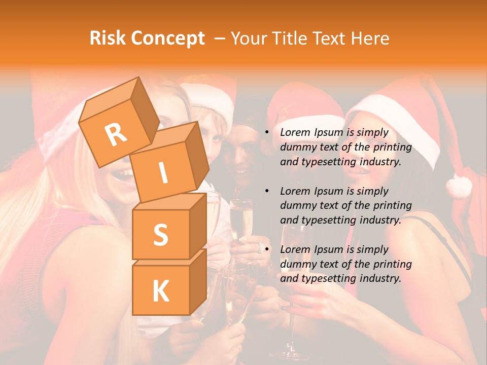 Having Young Party PowerPoint Template