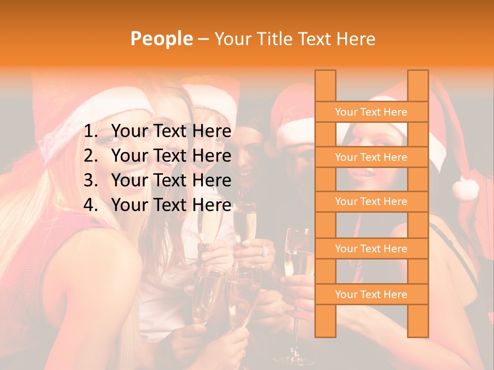 Having Young Party PowerPoint Template