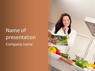 Read Female Cook PowerPoint Template