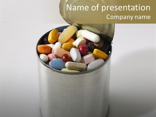 Concept Medication Vitamin PowerPoint Template