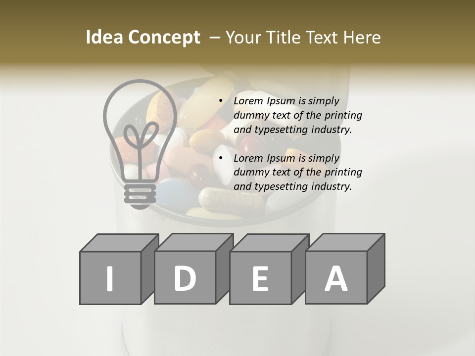 Concept Medication Vitamin PowerPoint Template