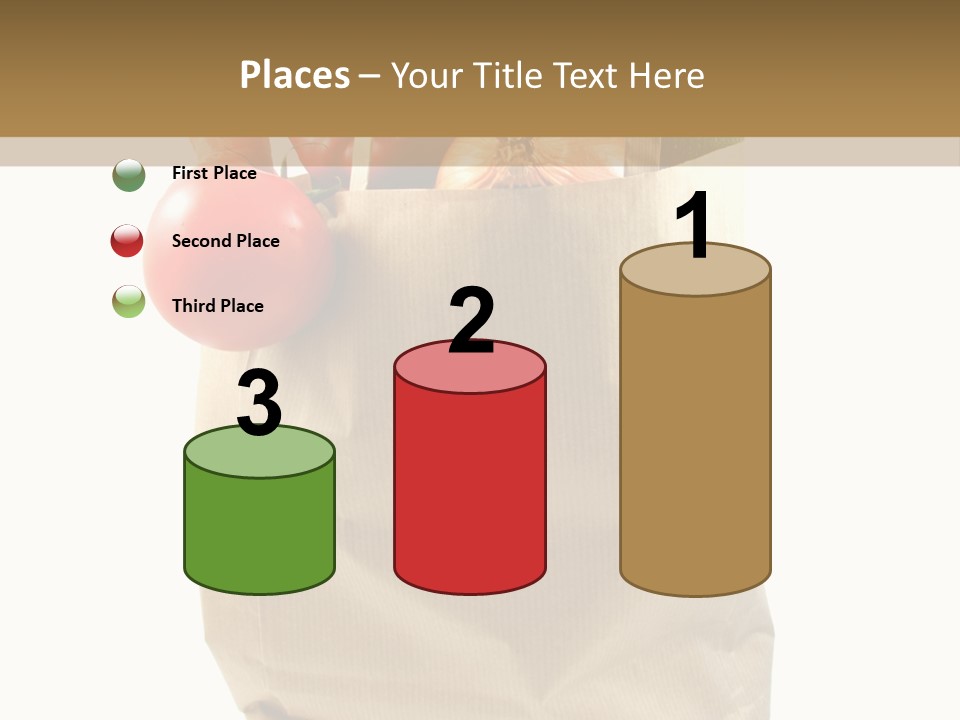 Dinner Fruit Vitamins PowerPoint Template