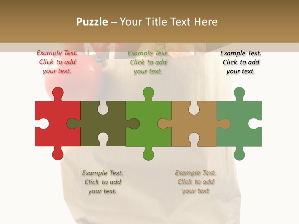 Dinner Fruit Vitamins PowerPoint Template