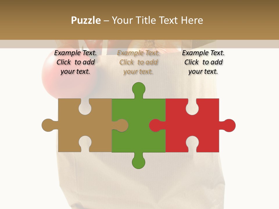 Dinner Fruit Vitamins PowerPoint Template