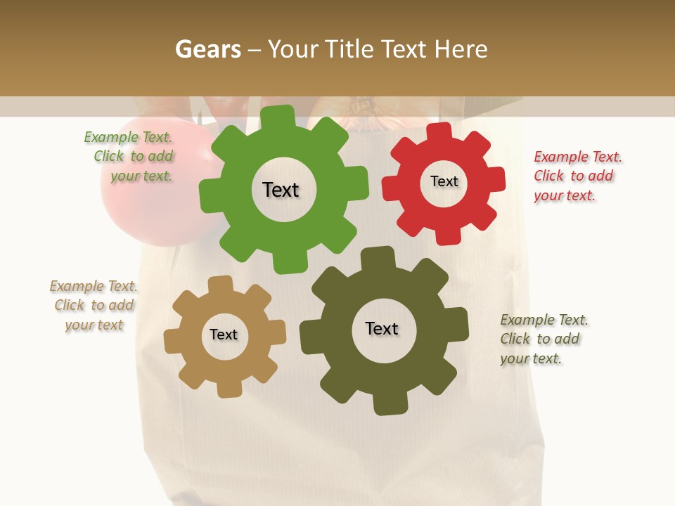 Dinner Fruit Vitamins PowerPoint Template