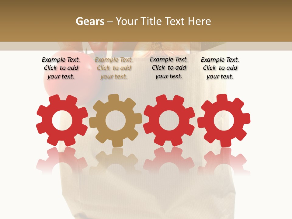 Dinner Fruit Vitamins PowerPoint Template