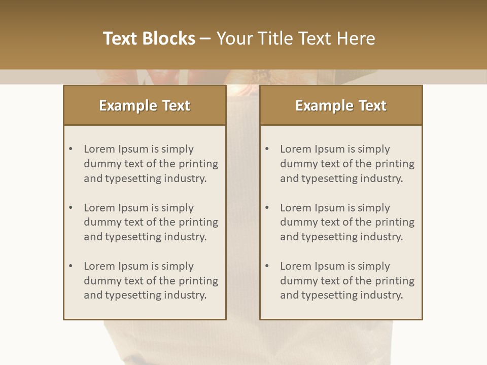 Dinner Fruit Vitamins PowerPoint Template