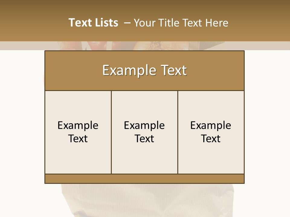 Dinner Fruit Vitamins PowerPoint Template