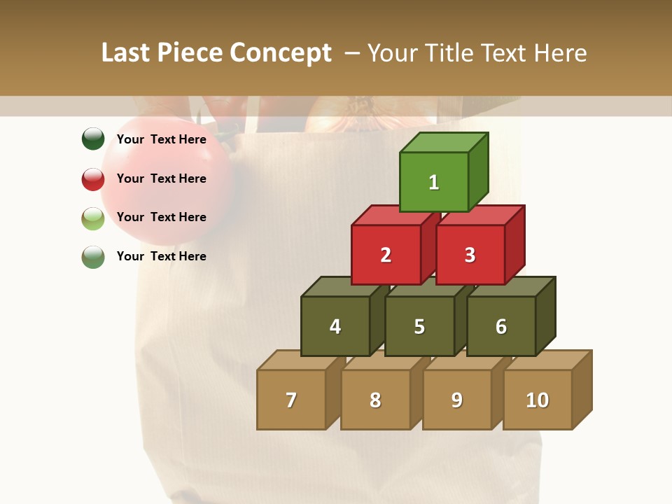 Dinner Fruit Vitamins PowerPoint Template