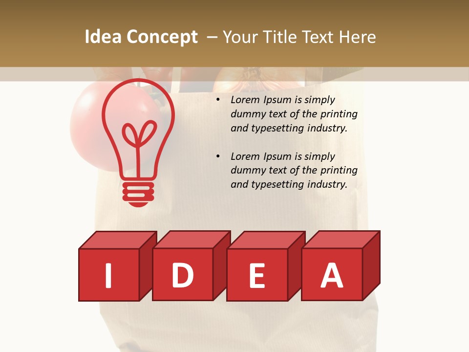 Dinner Fruit Vitamins PowerPoint Template