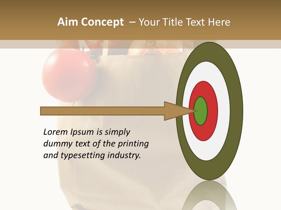 Dinner Fruit Vitamins PowerPoint Template