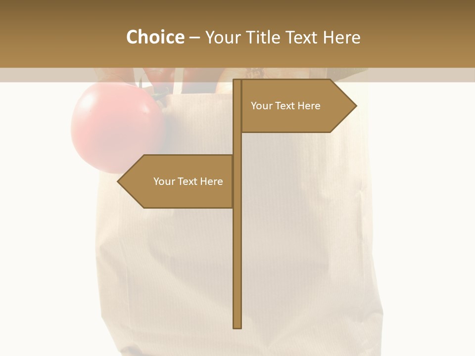 Dinner Fruit Vitamins PowerPoint Template