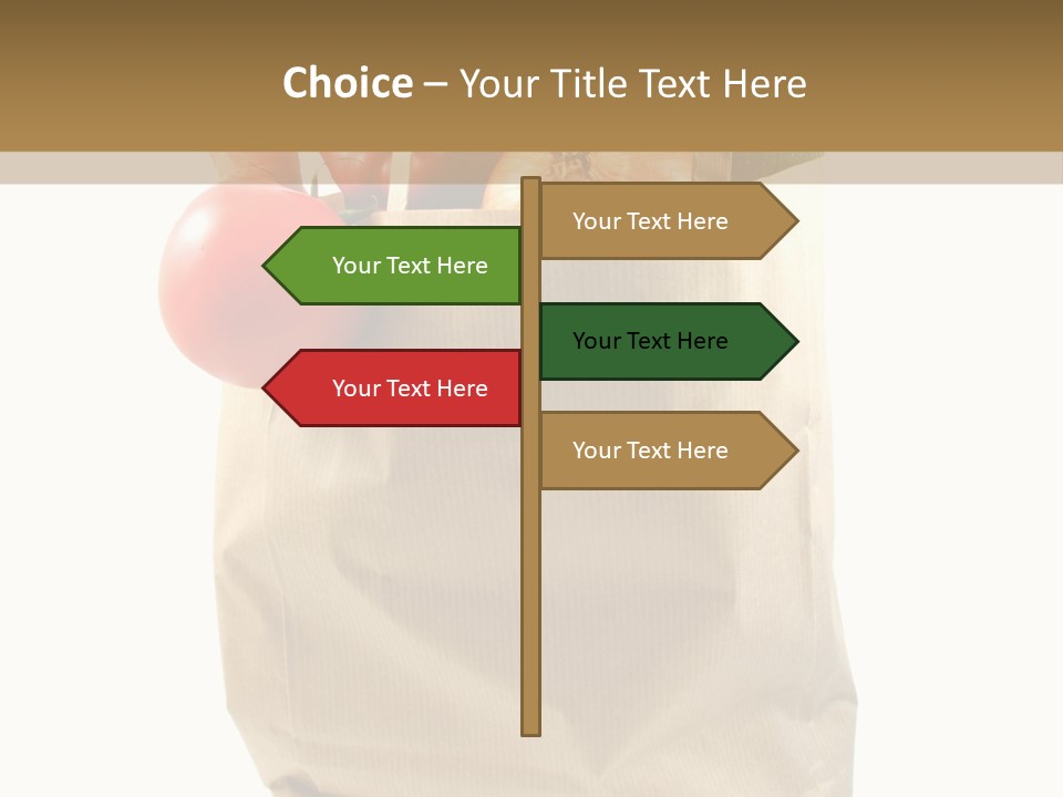 Dinner Fruit Vitamins PowerPoint Template