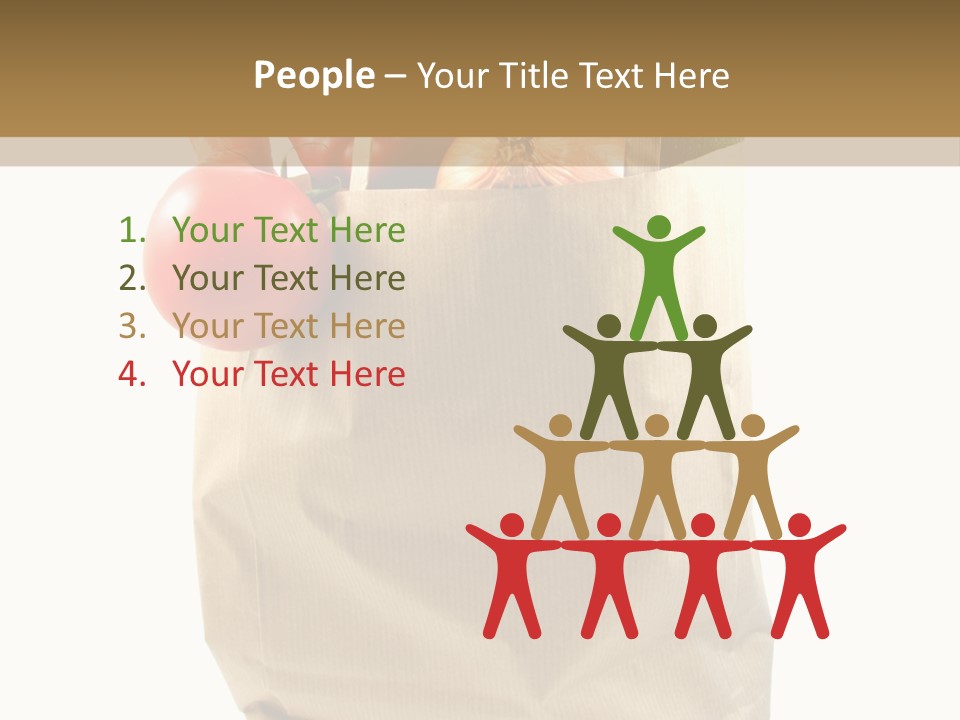 Dinner Fruit Vitamins PowerPoint Template