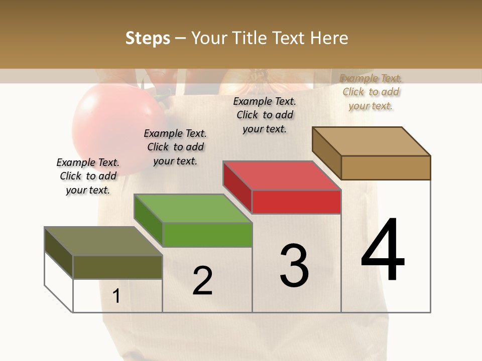 Dinner Fruit Vitamins PowerPoint Template