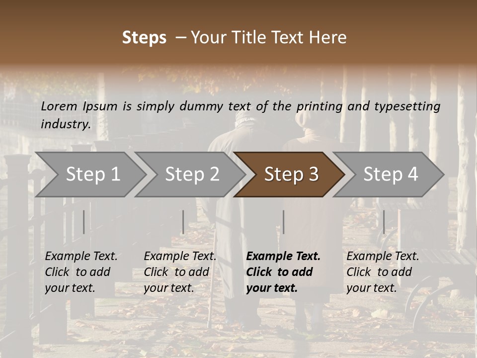 Romance Married Pension PowerPoint Template