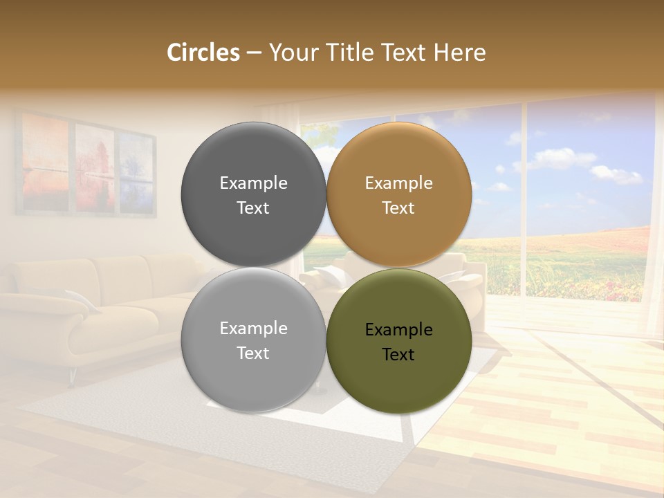 Clouds Light Carpet PowerPoint Template