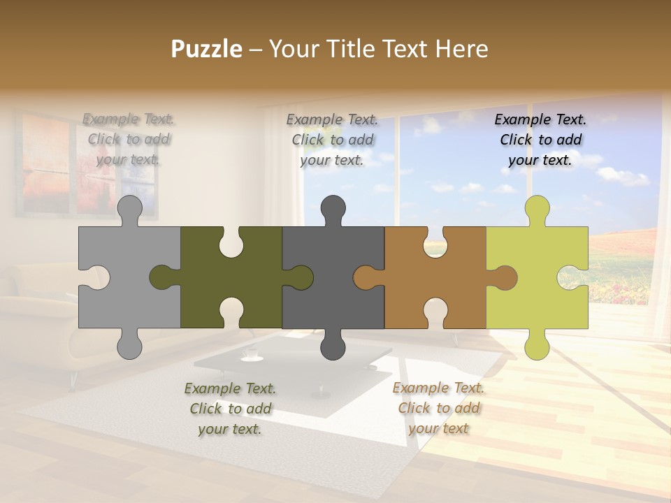 Clouds Light Carpet PowerPoint Template