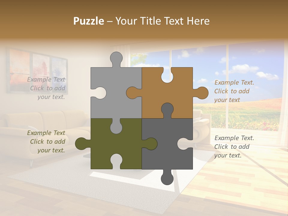 Clouds Light Carpet PowerPoint Template