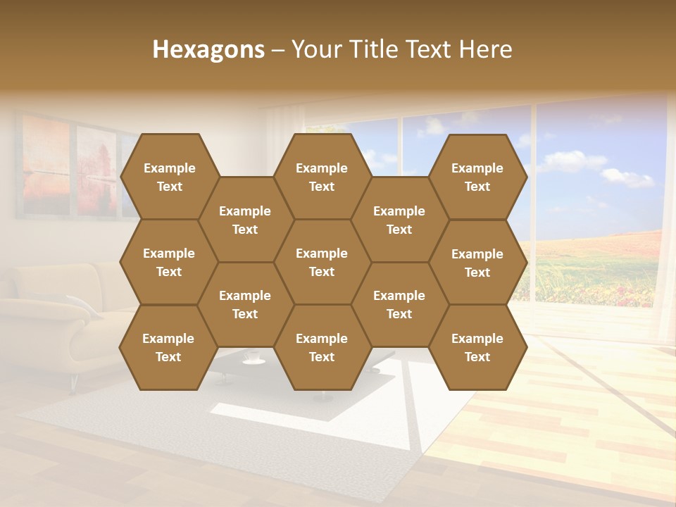 Clouds Light Carpet PowerPoint Template