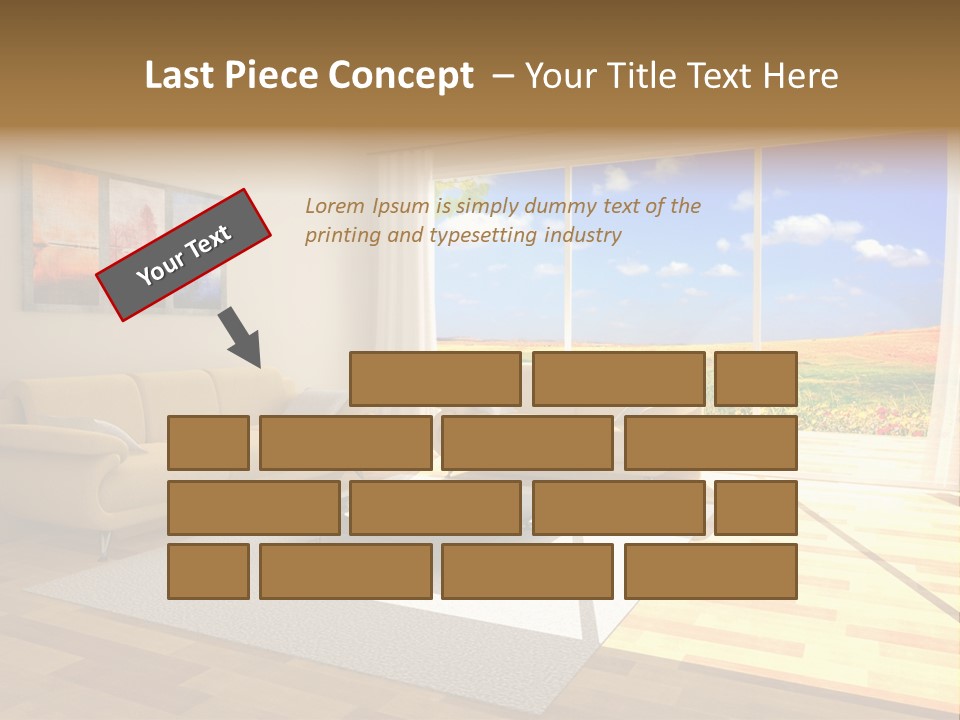 Clouds Light Carpet PowerPoint Template