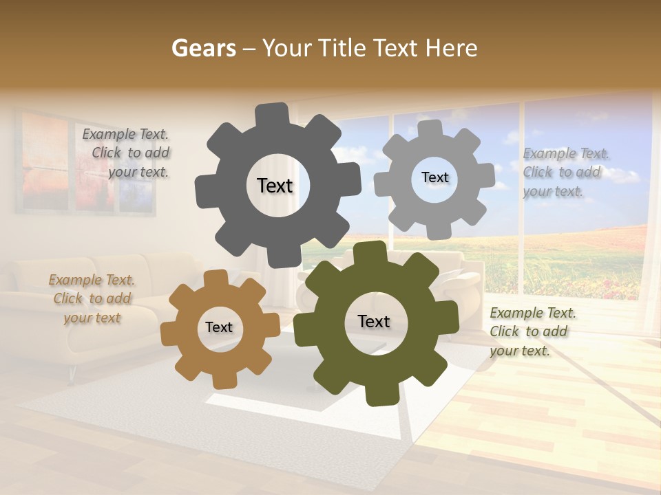 Clouds Light Carpet PowerPoint Template