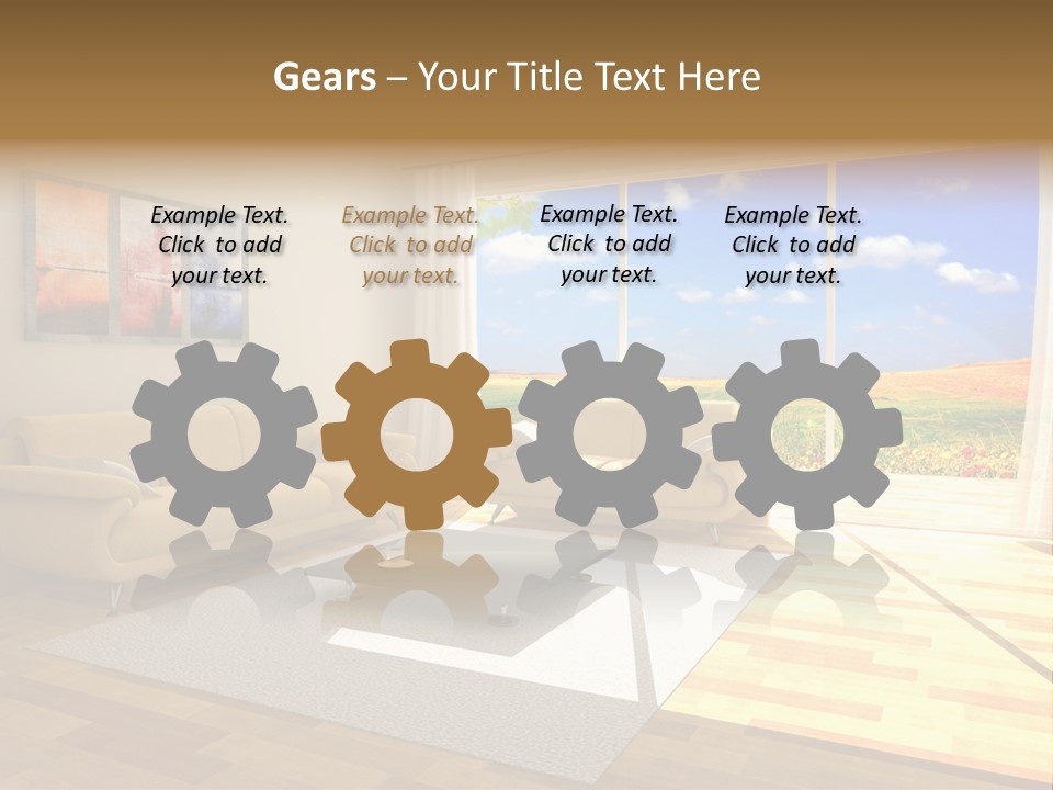 Clouds Light Carpet PowerPoint Template