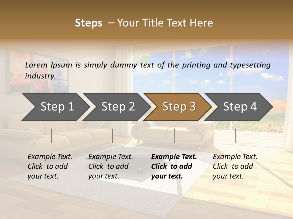 Clouds Light Carpet PowerPoint Template