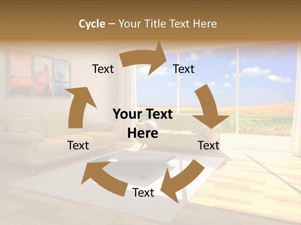 Clouds Light Carpet PowerPoint Template