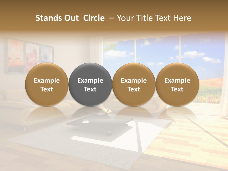 Clouds Light Carpet PowerPoint Template