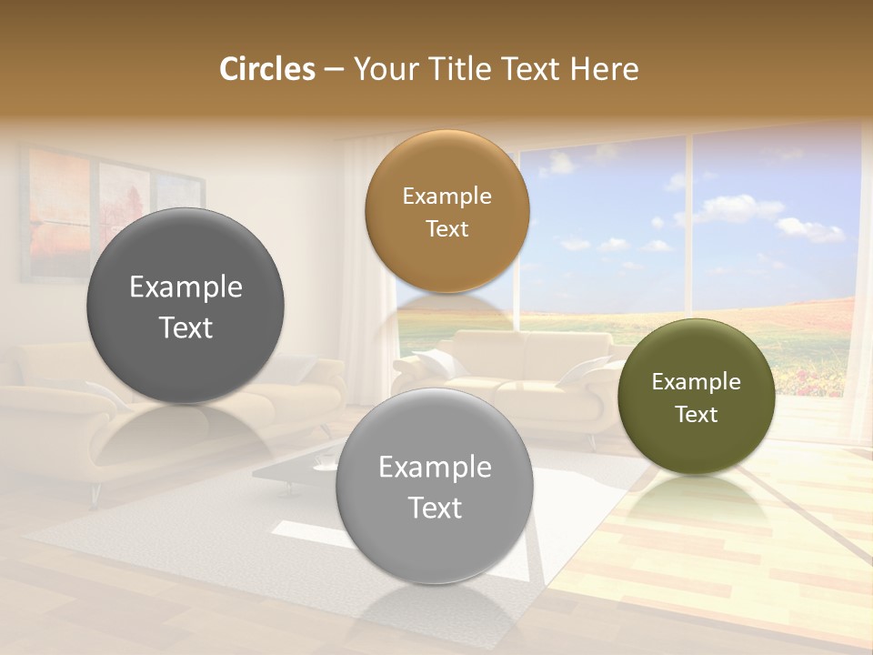 Clouds Light Carpet PowerPoint Template