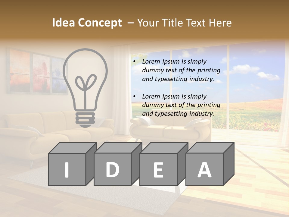 Clouds Light Carpet PowerPoint Template