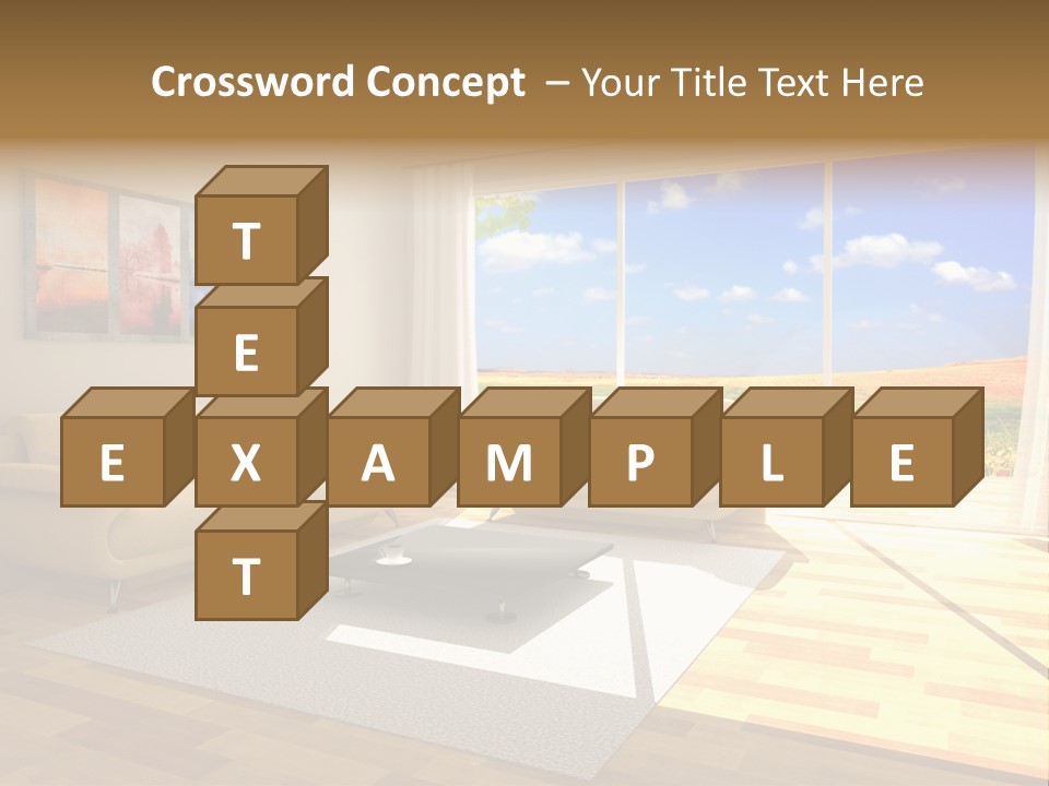 Clouds Light Carpet PowerPoint Template