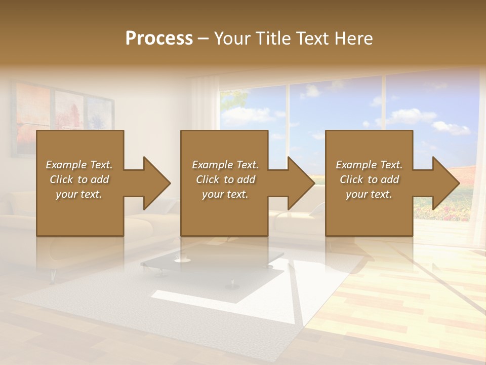 Clouds Light Carpet PowerPoint Template