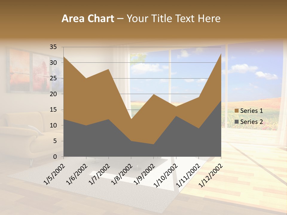 Clouds Light Carpet PowerPoint Template