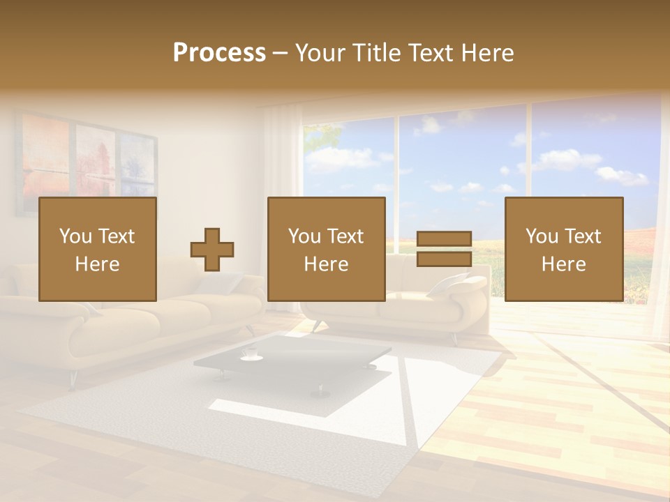 Clouds Light Carpet PowerPoint Template