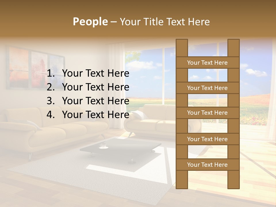 Clouds Light Carpet PowerPoint Template