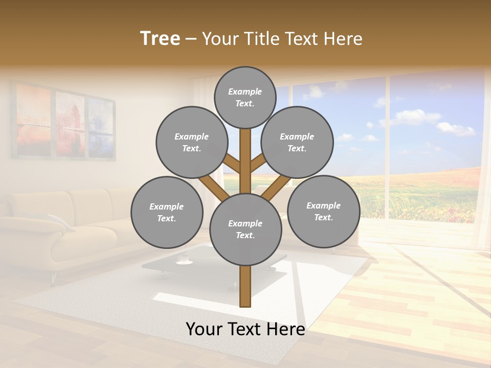 Clouds Light Carpet PowerPoint Template