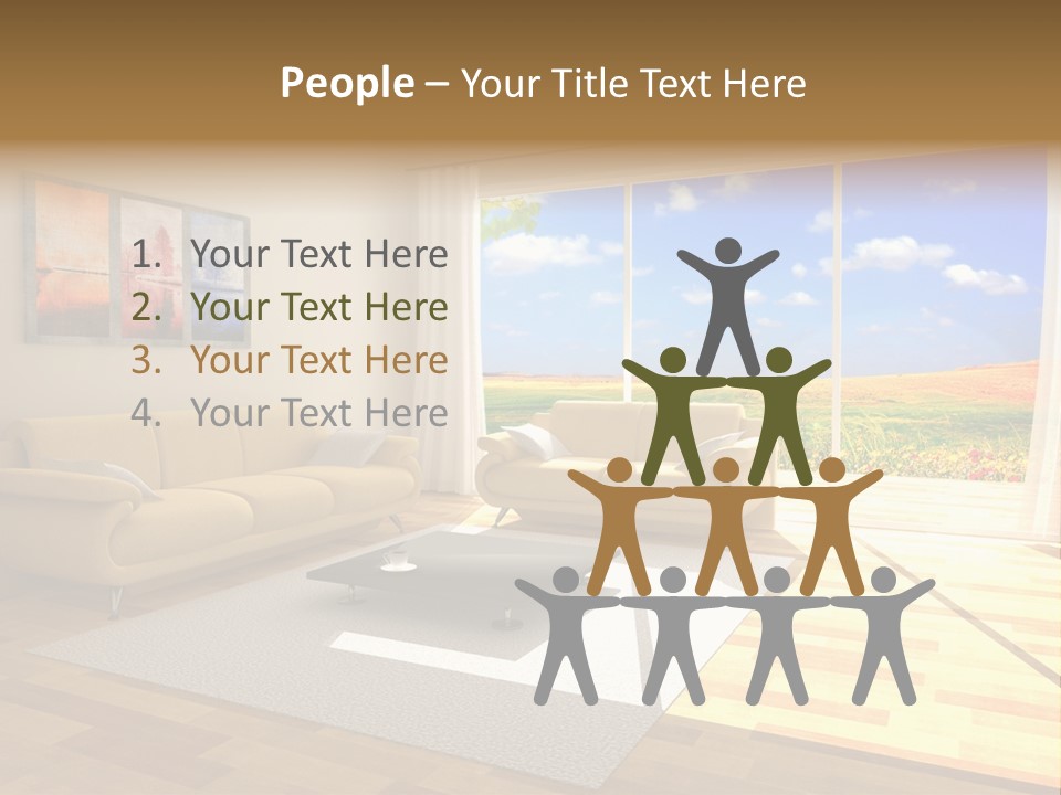 Clouds Light Carpet PowerPoint Template