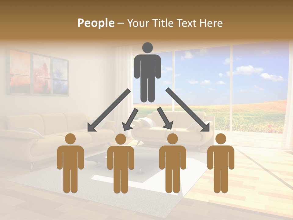 Clouds Light Carpet PowerPoint Template