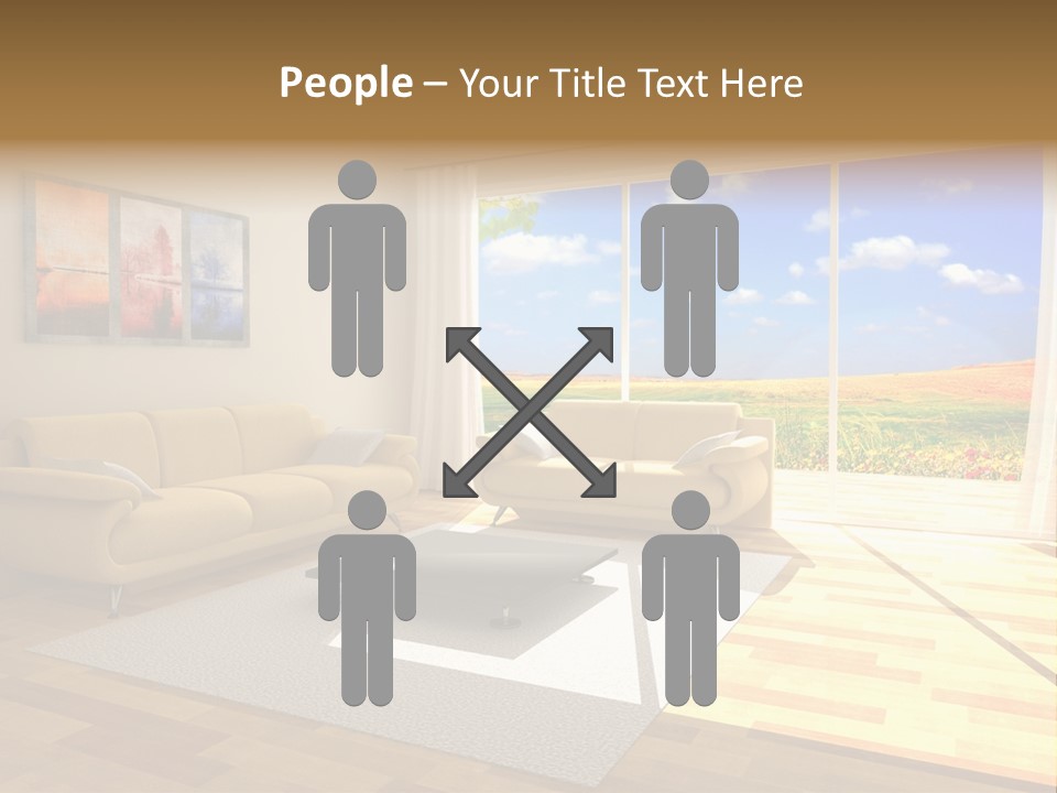 Clouds Light Carpet PowerPoint Template