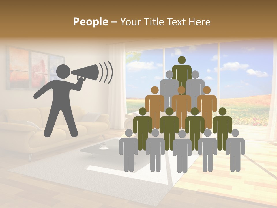 Clouds Light Carpet PowerPoint Template