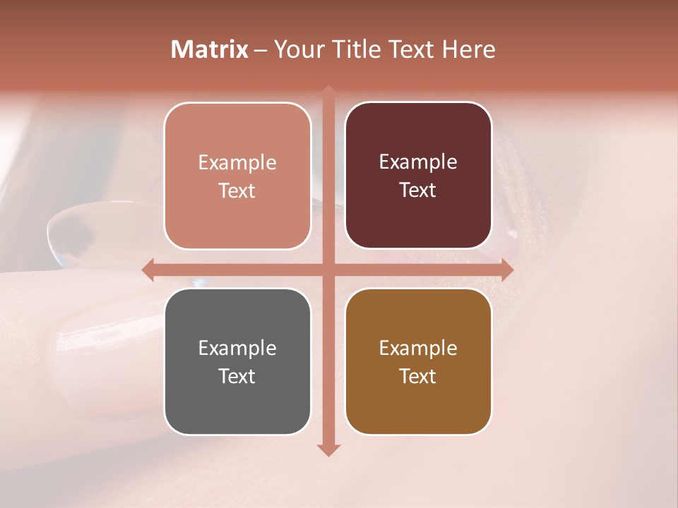 Treatment Looking Female PowerPoint Template