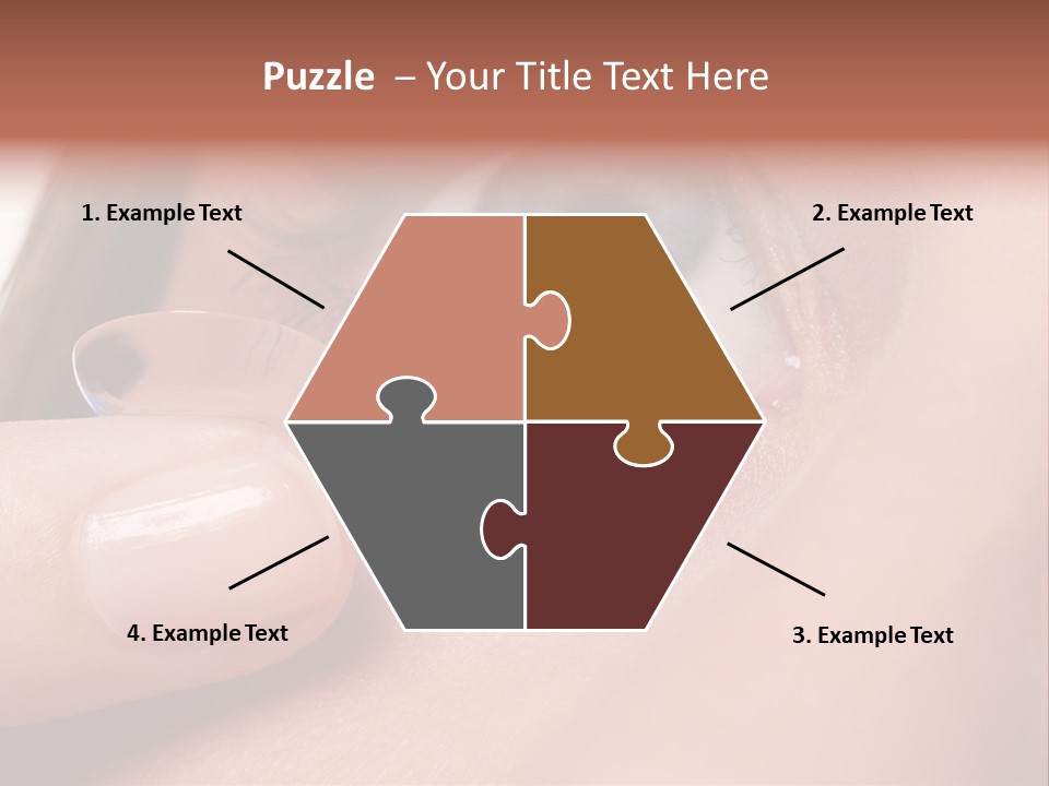 Treatment Looking Female PowerPoint Template