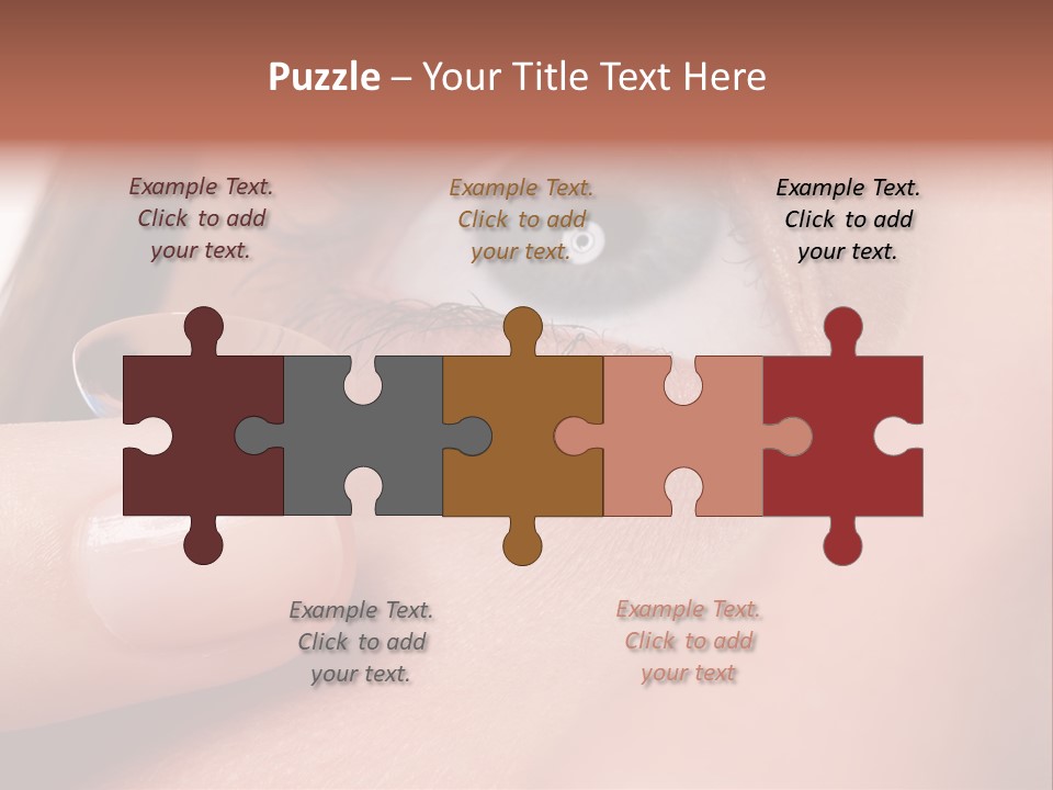 Treatment Looking Female PowerPoint Template