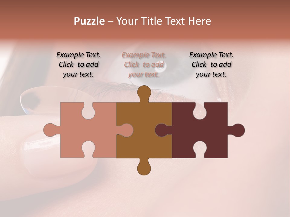 Treatment Looking Female PowerPoint Template