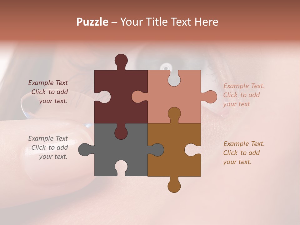 Treatment Looking Female PowerPoint Template